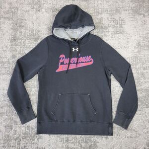 Under Armour Hoodie Womens Small Black Powerhouse Fast Pitch Softball Sweatshirt
